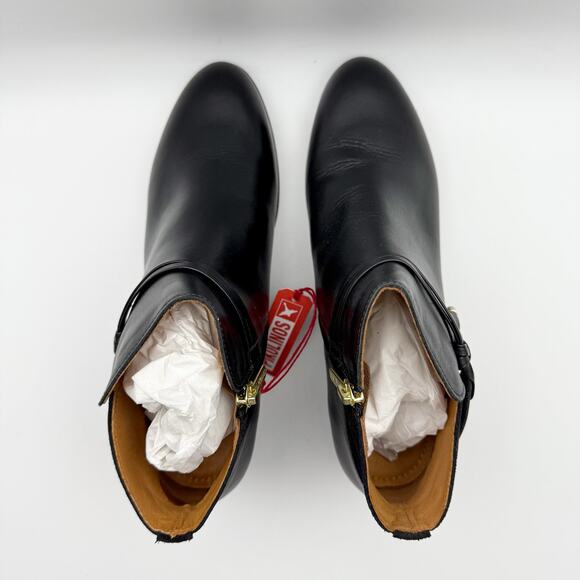 Pikolinos Womens Daroca Ankle Booties EU 39 US 8.5 Black Leather NIB - Picture 11 of 13